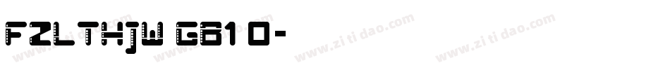 FZLTHJW GB1 0字体转换